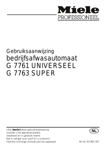 Handleiding Miele G 7763 Super Vaatwasser