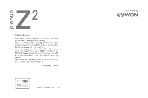 Manual Cowon Z2 Mp3 Player