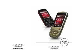Handleiding Alcatel One Touch 806A Mobiele telefoon