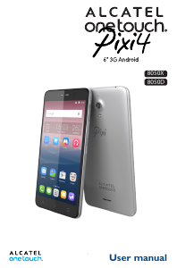 Handleiding Alcatel One Touch 8050X Pixi 4 Mobiele telefoon