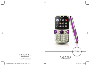 Manual Alcatel One Touch 802 Mobile Phone
