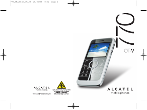 Bedienungsanleitung Alcatel One Touch V770 Handy