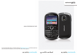 Manual Alcatel One Touch 870 Mobile Phone