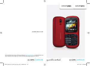 Bedienungsanleitung Alcatel One Touch 813D Handy