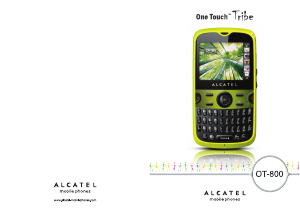 Handleiding Alcatel One Touch 800 Tribe Mobiele telefoon