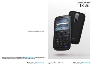 Bruksanvisning Alcatel One Touch 838 Tribe Mobiltelefon