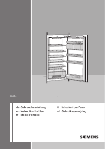 Bedienungsanleitung Siemens KF20RA50 Kühlschrank