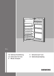 Handleiding Siemens KI18LA20 Koelkast