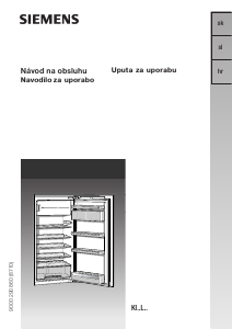 Návod Siemens KI18LA60 Chladnička