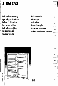 Manual Siemens KI18R450 Refrigerator