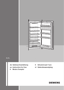 Manuale Siemens KI18RA20 Frigorifero