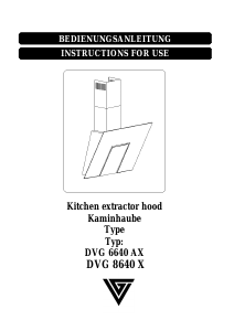 Manual Gorenje DVG6640AX Cooker Hood