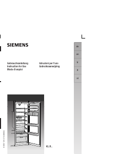 Bedienungsanleitung Siemens KI38RA40 Kühlschrank