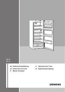 Manuale Siemens KS38RN95 Frigorifero