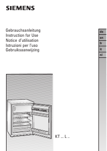 Manual Siemens KT14L120 Refrigerator