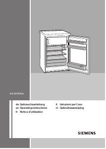 Manual Siemens KT14LV20 Refrigerator