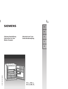 Manual Siemens KT15RV20 Refrigerator