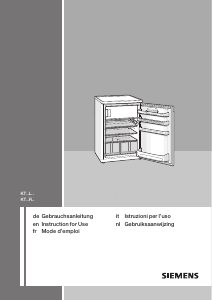 Manual Siemens KT16LA21 Refrigerator