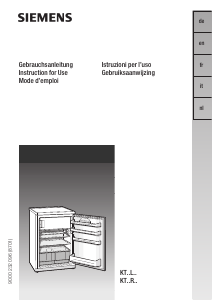 Manual Siemens KT16LP41 Refrigerator