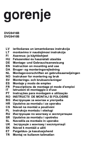 Käyttöohje Gorenje DVG9410B Liesituuletin