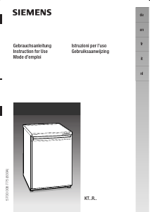 Bruksanvisning Siemens KT18RP20 Kylskåp