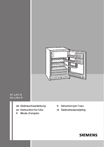 Manual Siemens KU16LA40 Refrigerator