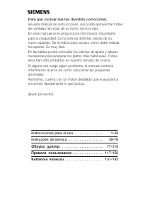 Manual de uso Siemens HF15G560 Microondas