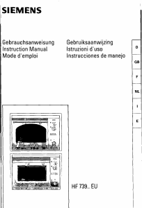 Manual Siemens HF73940 Microwave