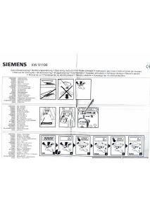 Mode d’emploi Siemens KW91100 Balance de cuisine