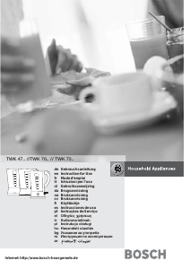 Manual de uso Siemens TW47103 Hervidor