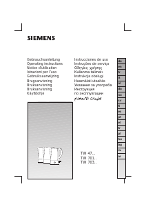 Mode d’emploi Siemens TW70101 Bouilloire