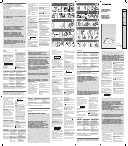 Manuale Siemens TB36EXTREM Ferro da stiro