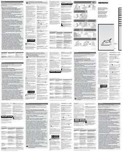 Manual de uso Siemens TB11306 Plancha