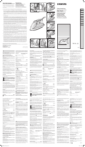 Manual de uso Siemens TB24318 Plancha