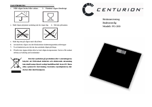 Bruksanvisning Centurion PG200 Vekt