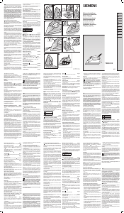 Manuale Siemens TB56122 Ferro da stiro