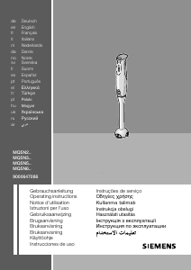 Instrukcja Siemens MQ5N6PE Blender ręczny