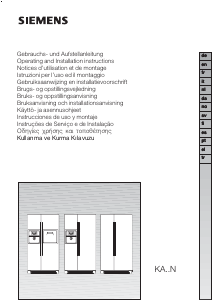 Bedienungsanleitung Siemens KA58NA40 Kühl-gefrierkombination