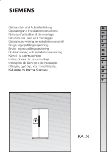 Käyttöohje Siemens KA58NP90 Jääkaappipakastin