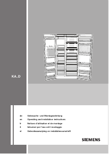 Manuale Siemens KA62DP90 Frigorifero-congelatore
