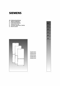 Instrukcja Siemens KG26VX03 Lodówko-zamrażarka