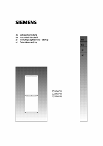 Bedienungsanleitung Siemens KG33VV33 Kühl-gefrierkombination