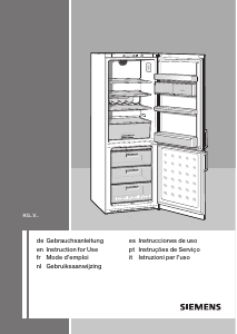 Manual Siemens KG33VX97 Fridge-Freezer