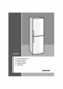 Bruksanvisning Siemens KG34NX03 Kjøle-fryseskap