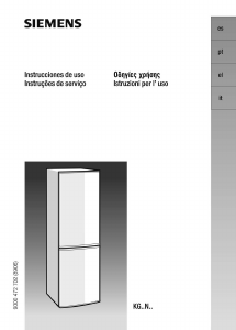 Manual de uso Siemens KG36NA13 Frigorífico combinado