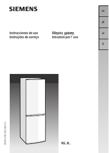 Manual de uso Siemens KG36NA50 Frigorífico combinado