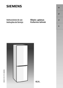 Manual Siemens KG36NX03 Frigorífico combinado