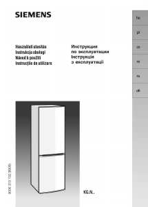 Instrukcja Siemens KG36NX13 Lodówko-zamrażarka