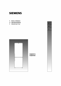 Mode d’emploi Siemens KG36VX13 Réfrigérateur combiné