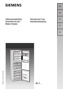 Manuale Siemens KG39FP90 Frigorifero-congelatore